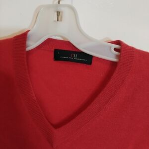 Carolina Herrera Mens 100% Cashmere  Luxury Sweater Luxury Size Large